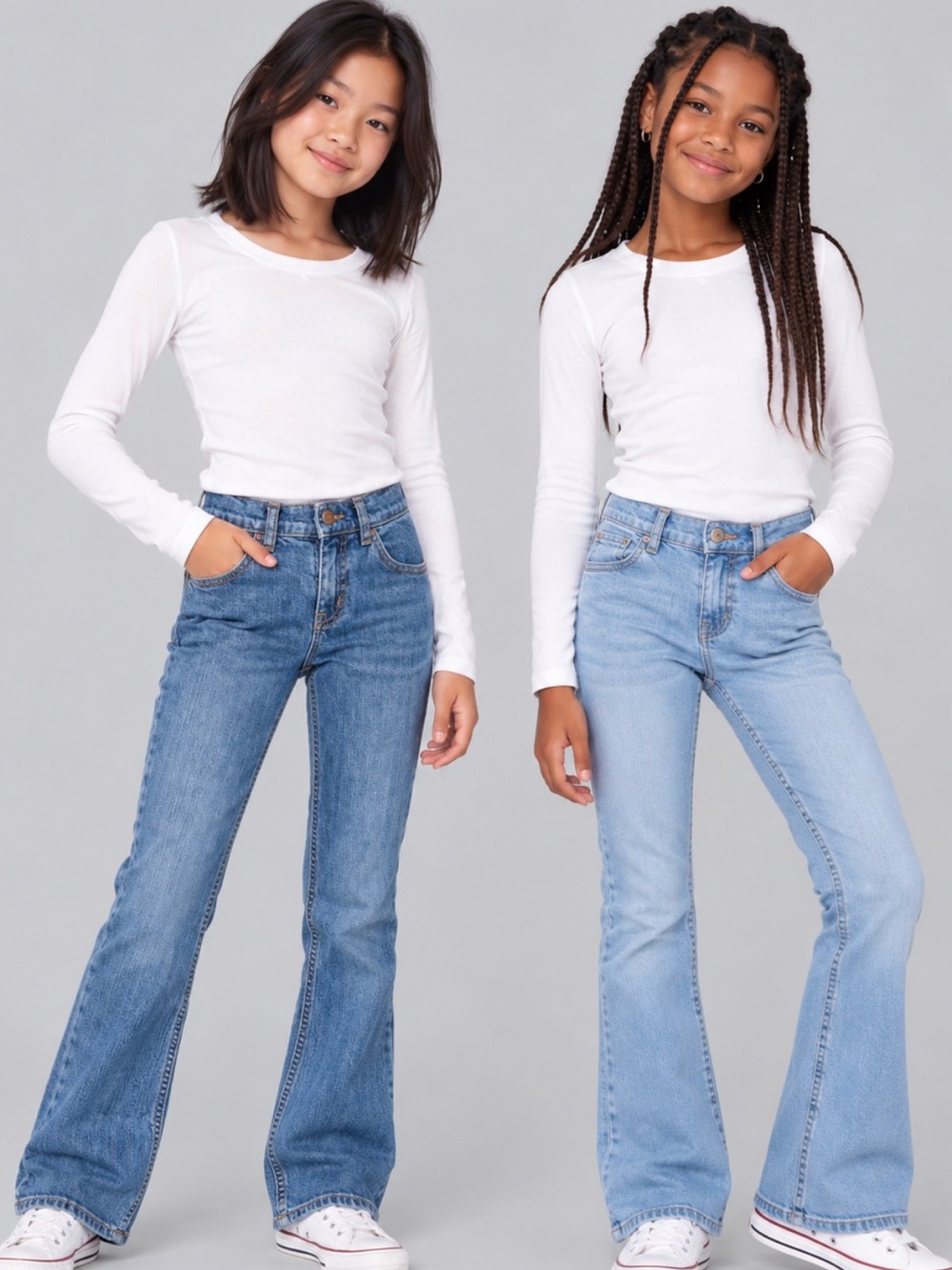 Bootcut Denim Jeans (Set of 2)